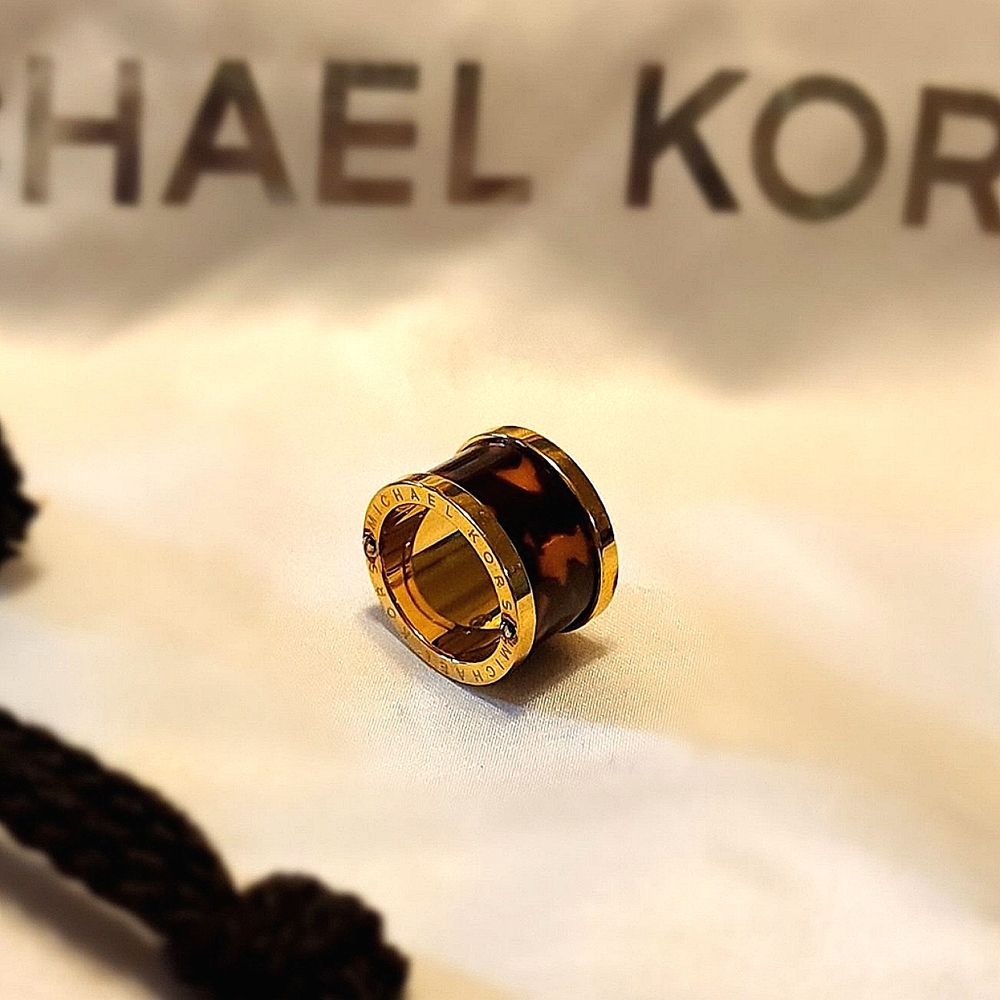 Michael Kors Tortoise Shell Barrel Ring